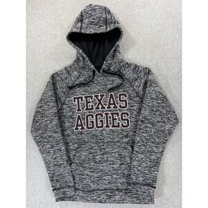Texas A&M Aggies Screened Logo Campus Hoodie Sweatshirt (Men's Small) Gray